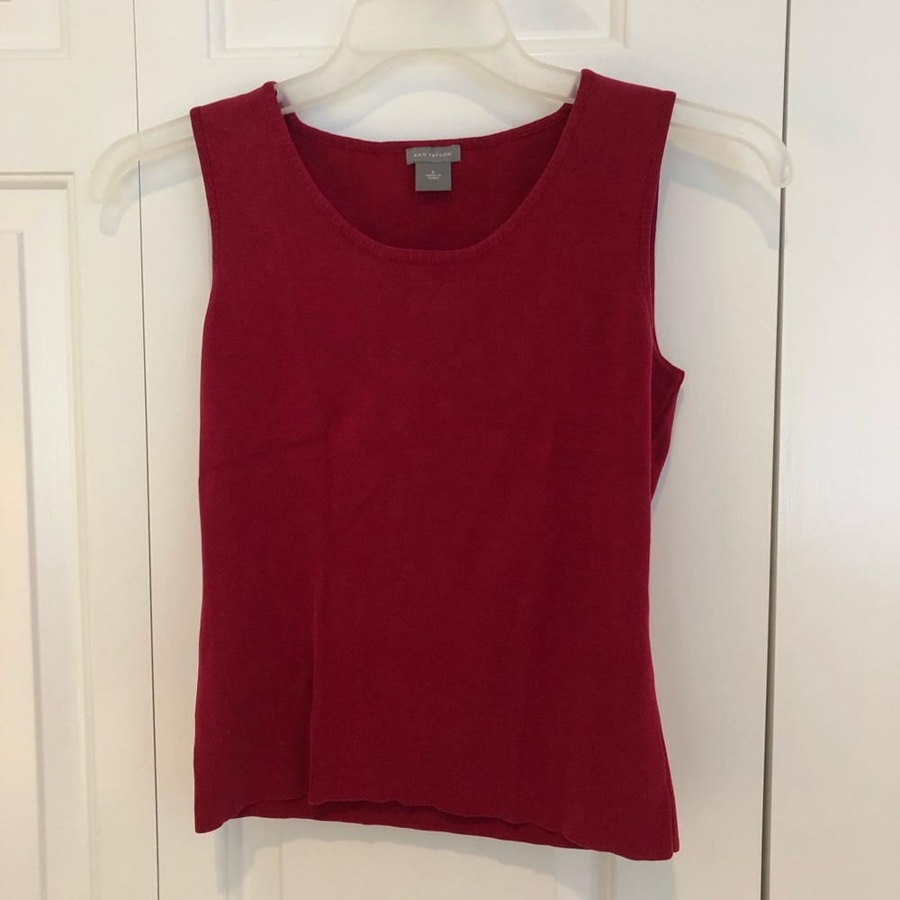 Ann Taylor Red Tank top